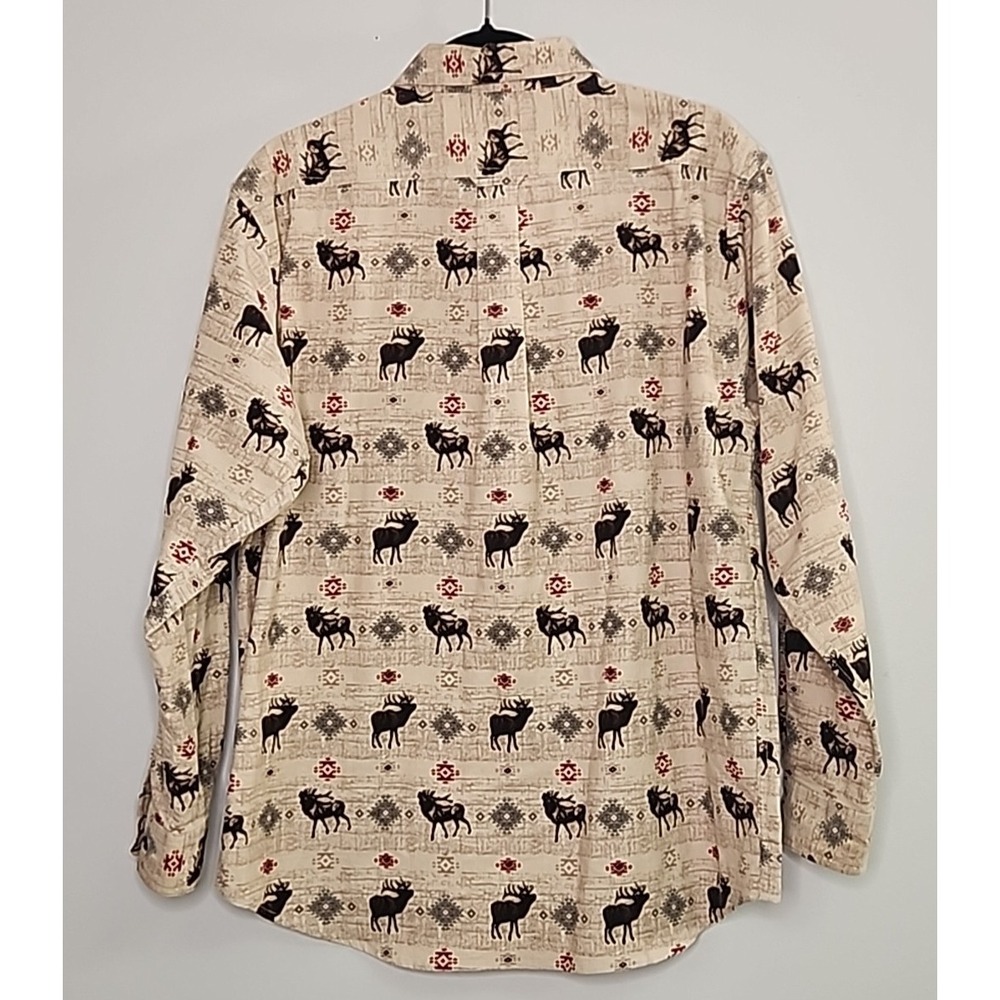 Vintage Red Head for Her Womens Large Corduroy 90s Horse Shirt Western Rodeo - Picture 4 of 8